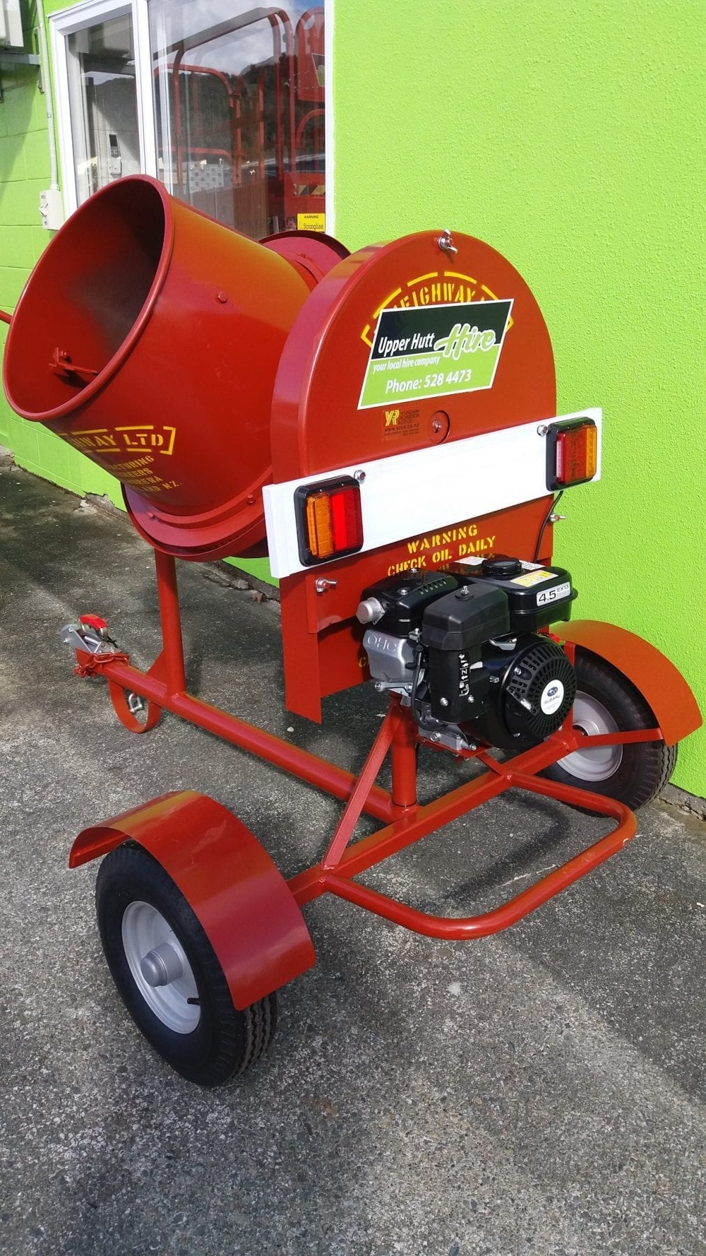 Concrete Mixer Petrol Towable Upper Hutt Hire