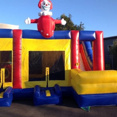 Clown Bouncy Castle with Slide