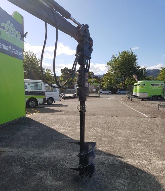Post Hole Borer Excavator Attachment Upper Hutt Hire